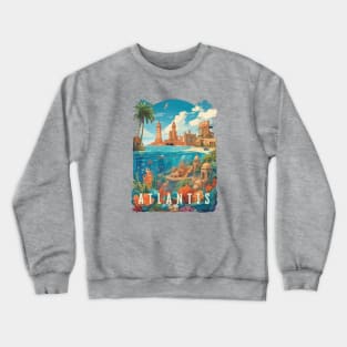 Atlantis Retro Design Crewneck Sweatshirt